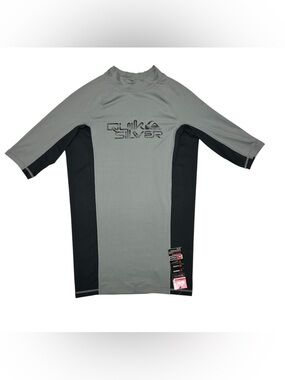Quiksilver Rashguard Mens Size M Shirt Surf Beach Swim UVTech UPF 50+ NWT